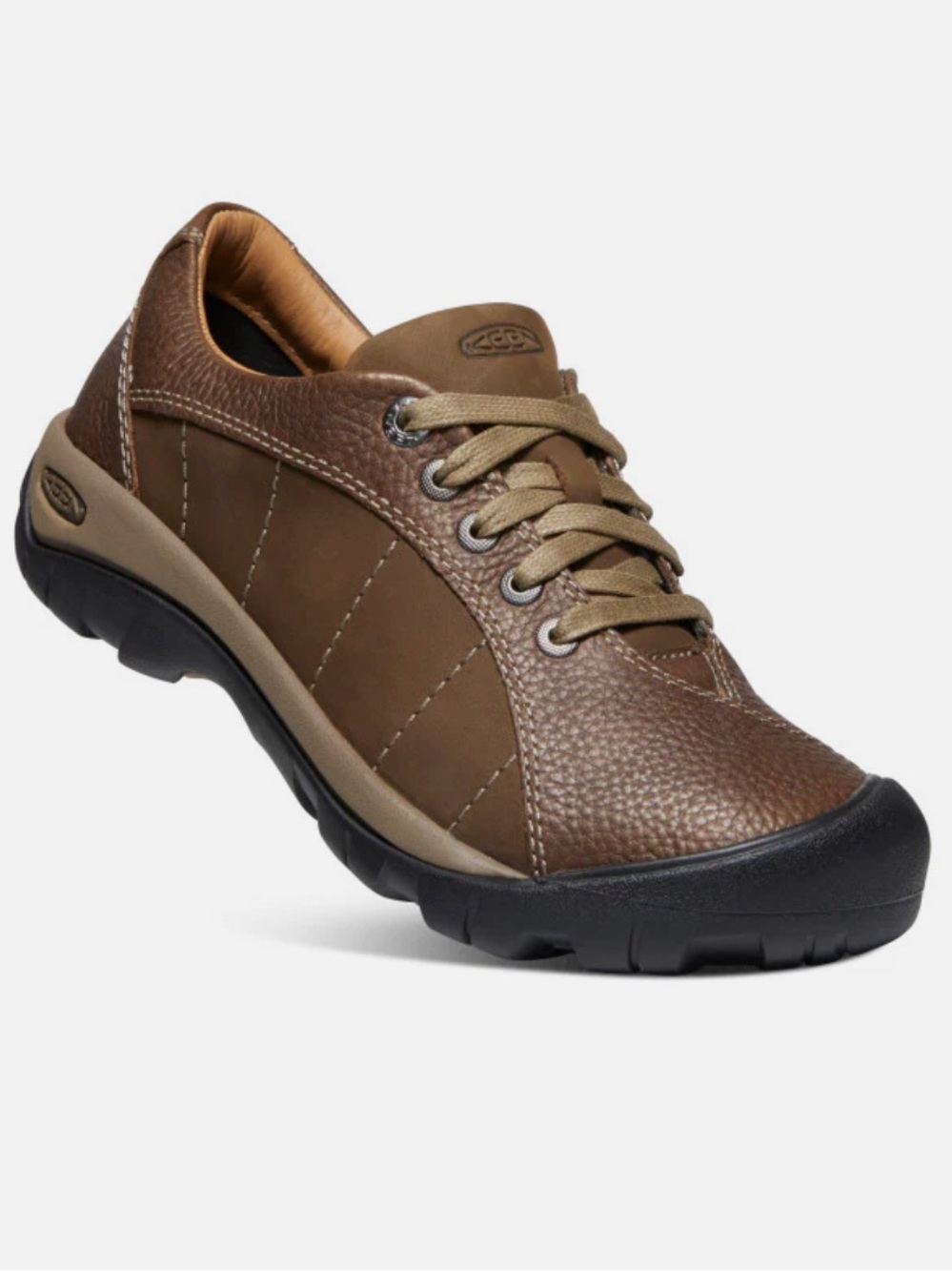 KEEN Women's Presidio Low-Top Lace-Up Sneakers in Brown & Tan